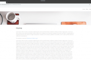 Link zu meiner Webseite mit einer Yellow CMS Installation - Yellow Installation mit dem original Theme Stockholm - Seite öffnet in einem neuen Fenster